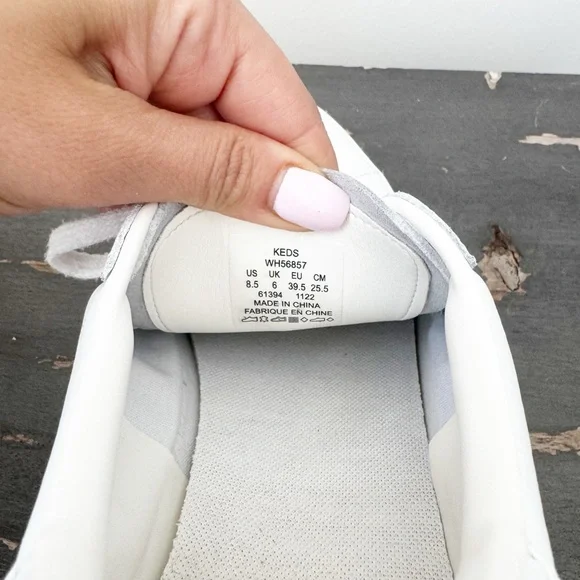 Keds - Women’s White Ace Seas Leather Sneakers - Size 8.5 shoe - Picture 9 of 9